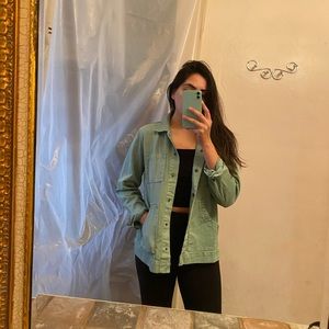 Denim turquoise jacket